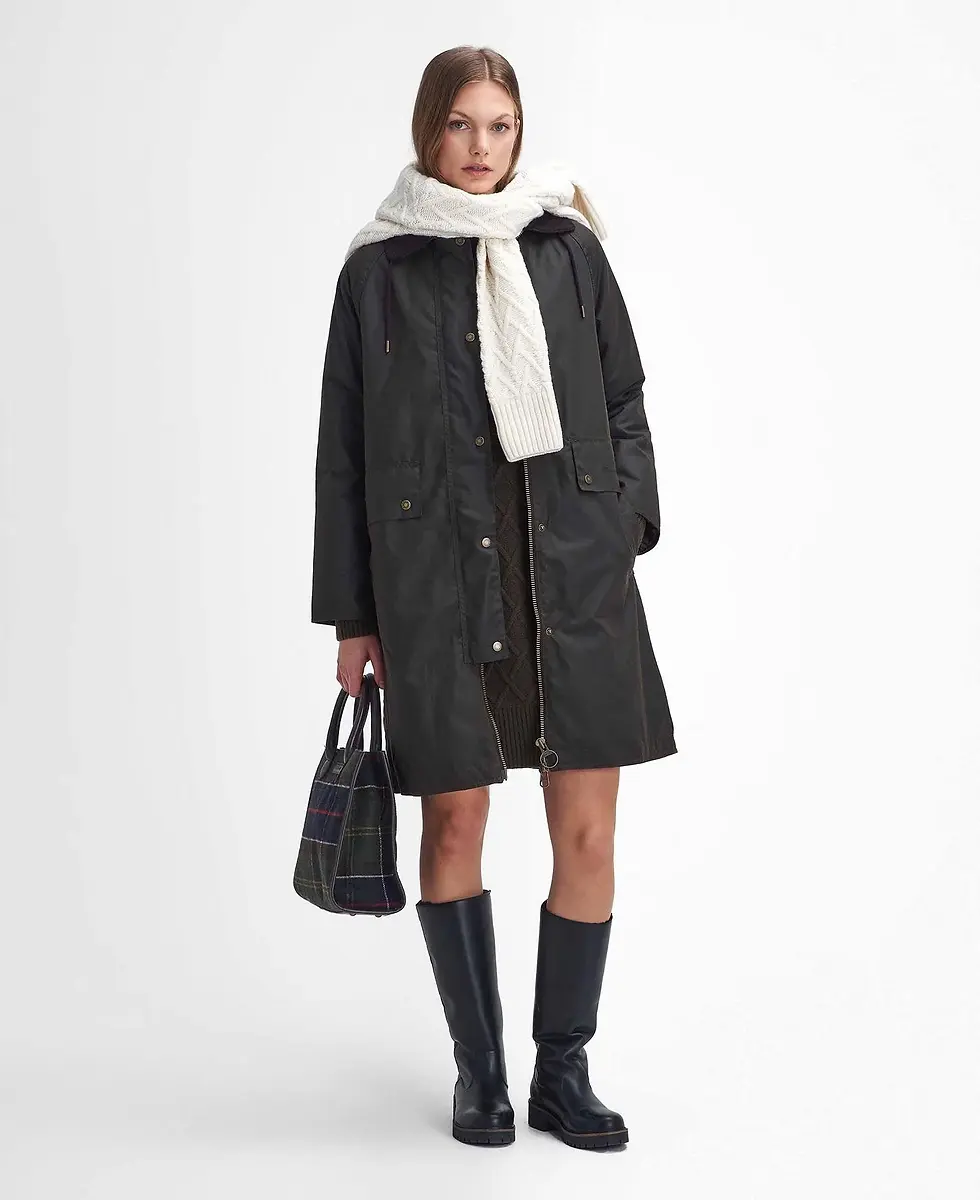 Thumbnail: Barbour Willows Waxed Women Jacket - Olive
