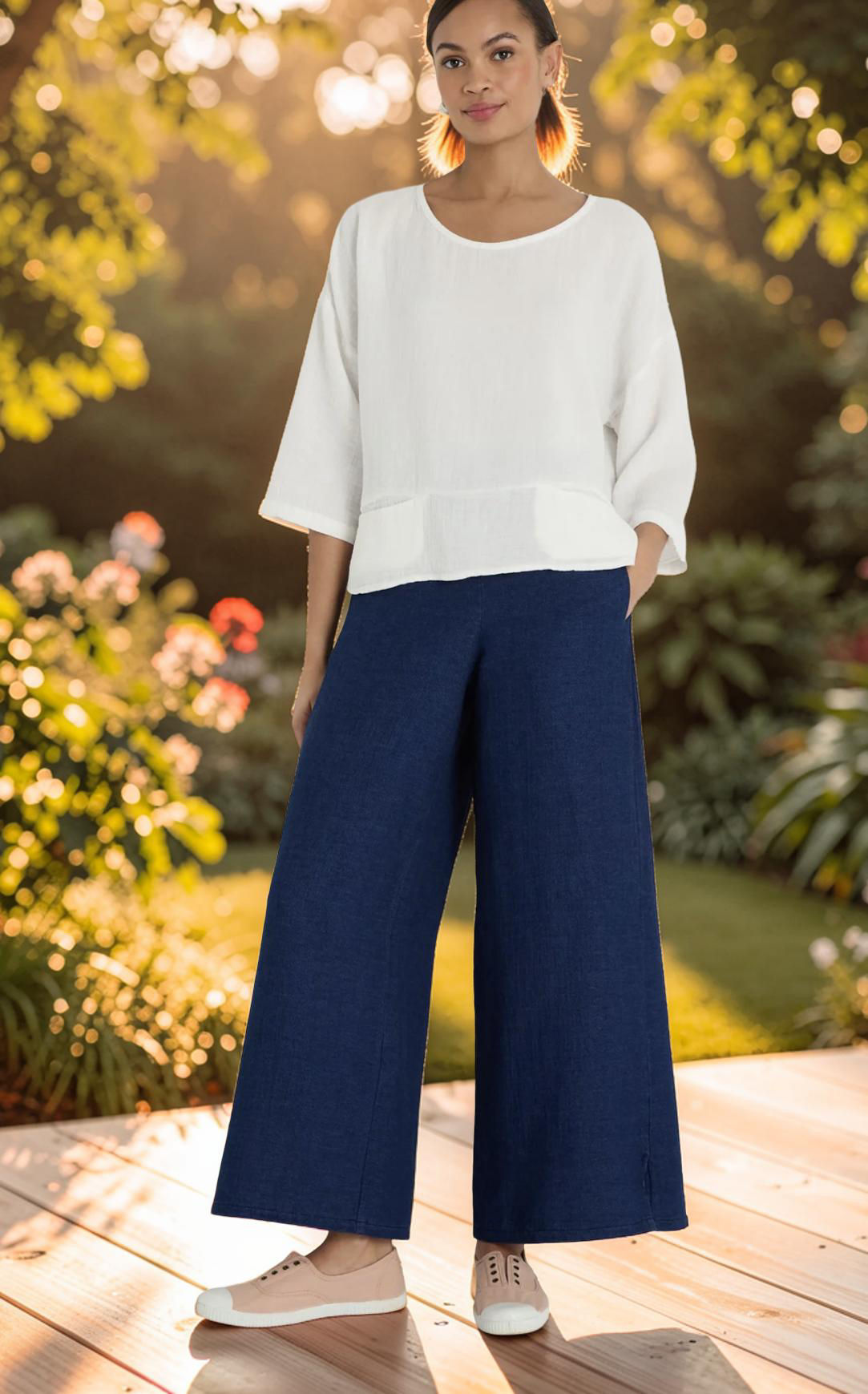 Luukaa Wide Leg Trousers