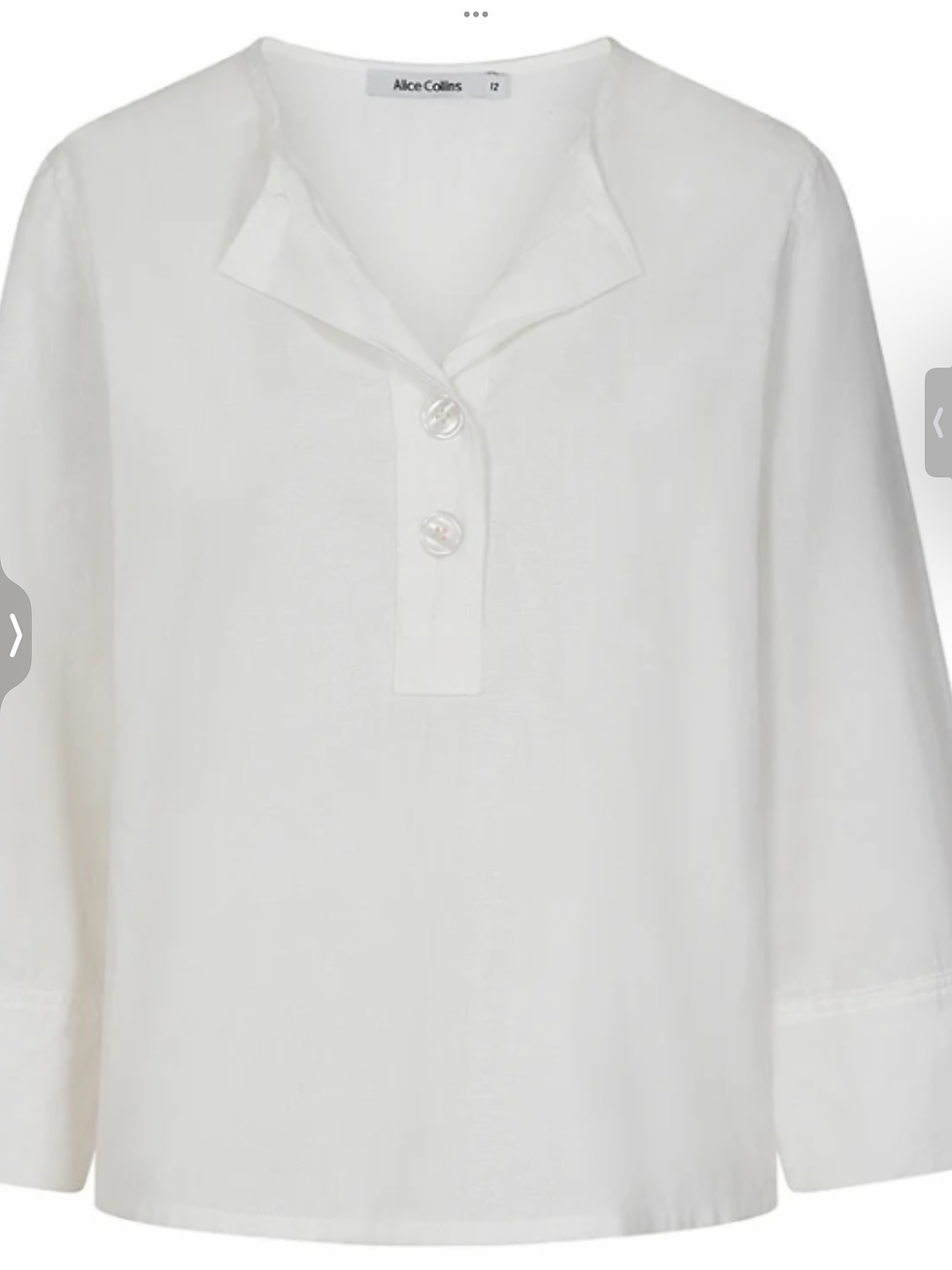Alice Collins Keira Shirt White