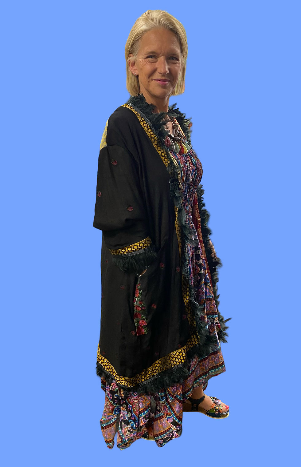 100% Pure Silk Jacket Made From Vintage Saris