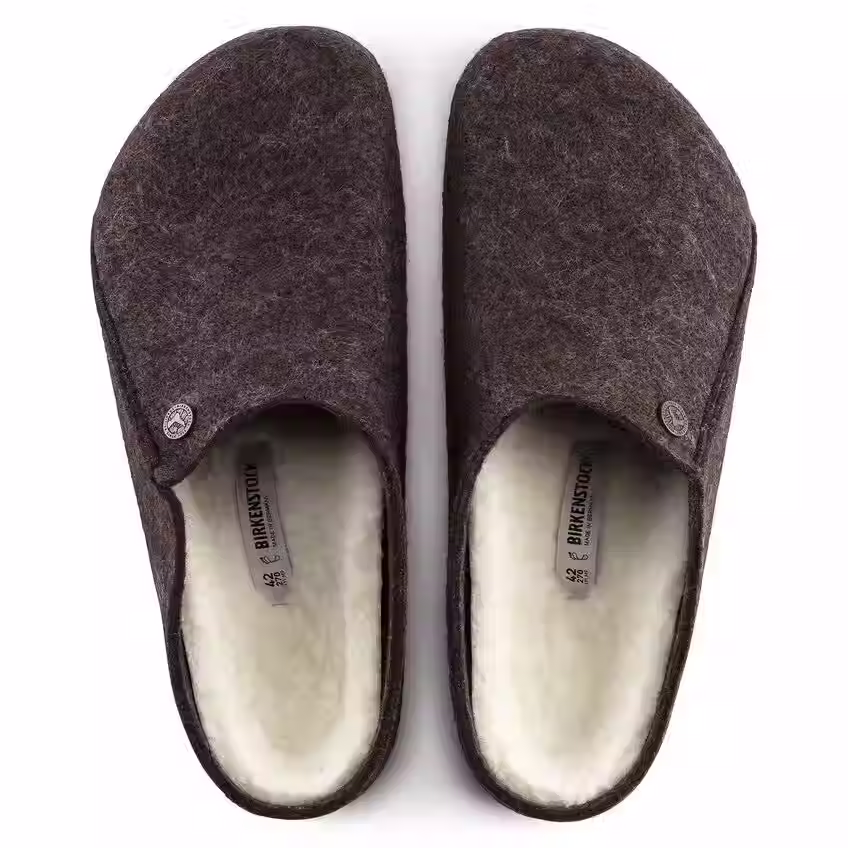 Thumbnail: Birkenstock Zermatt Unisex Shearling Wool Felt - Mocha