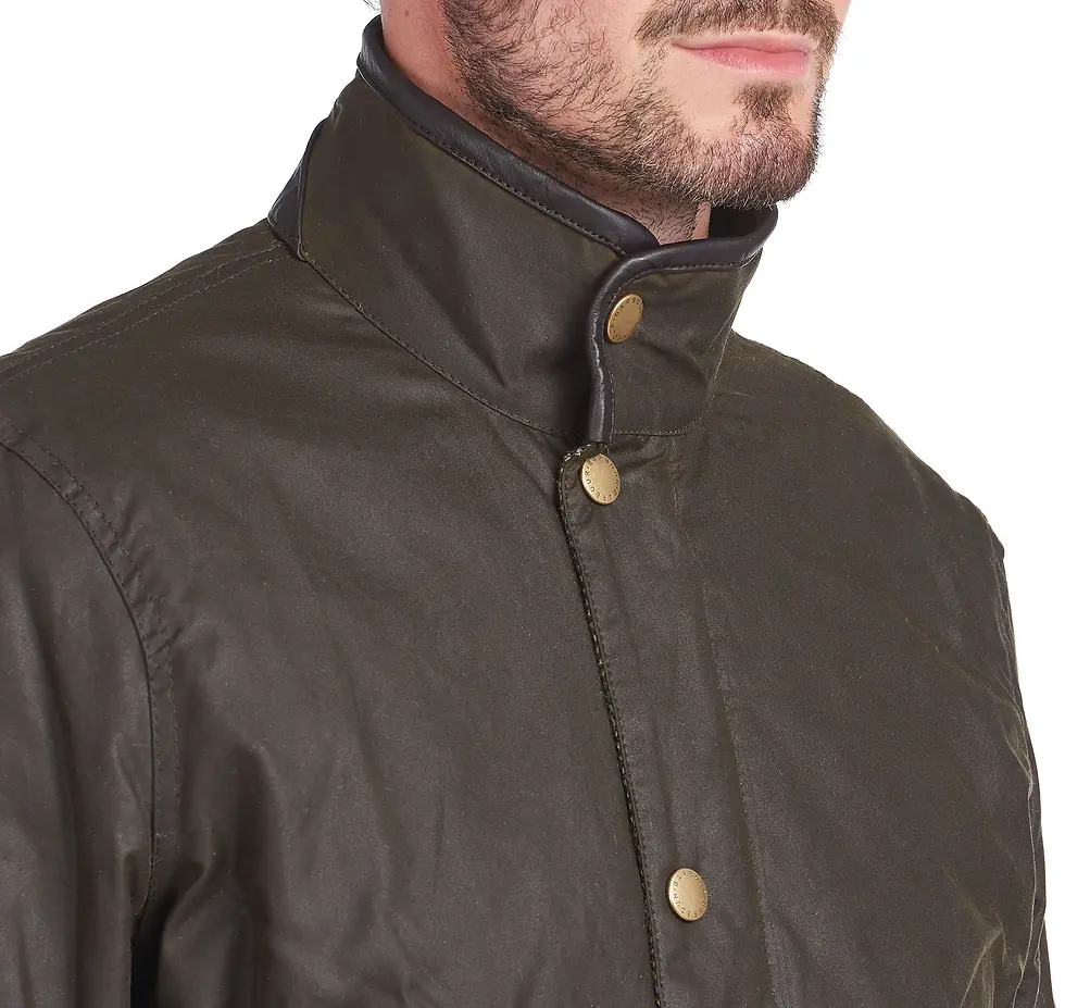 Thumbnail: Barbour Hereford Men's Wax Jacket - Olive
