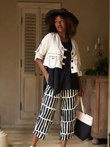 Tara Vao Fold Front Trousers