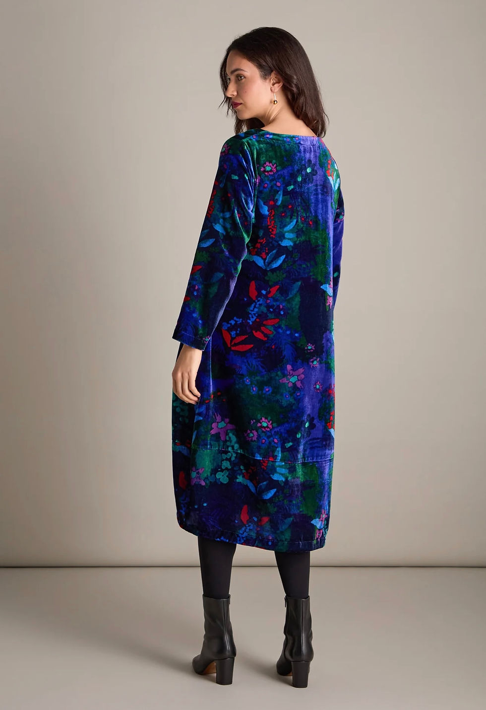 Thumbnail: Sahara Late Night Velvet Bubble Dress Multi