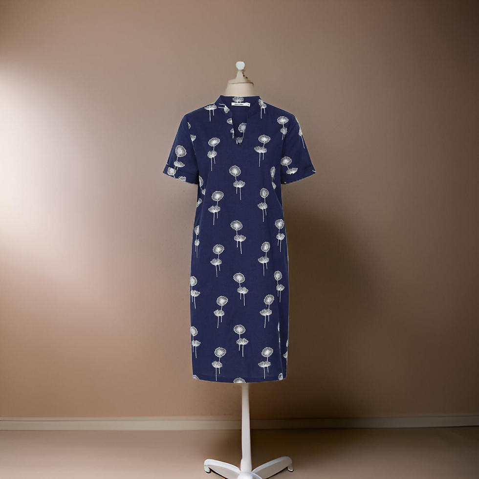 Alice Collins Hazel Dress Navy Or Sky