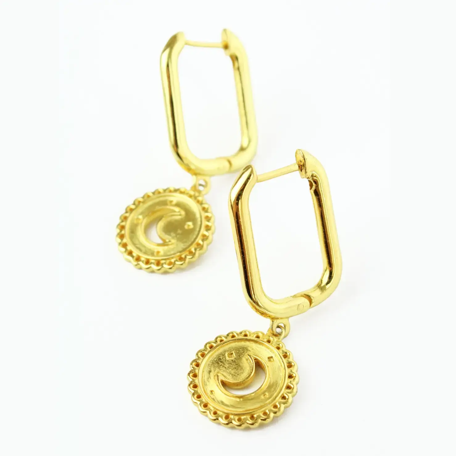 My Doris Moon Cut Out Earrings