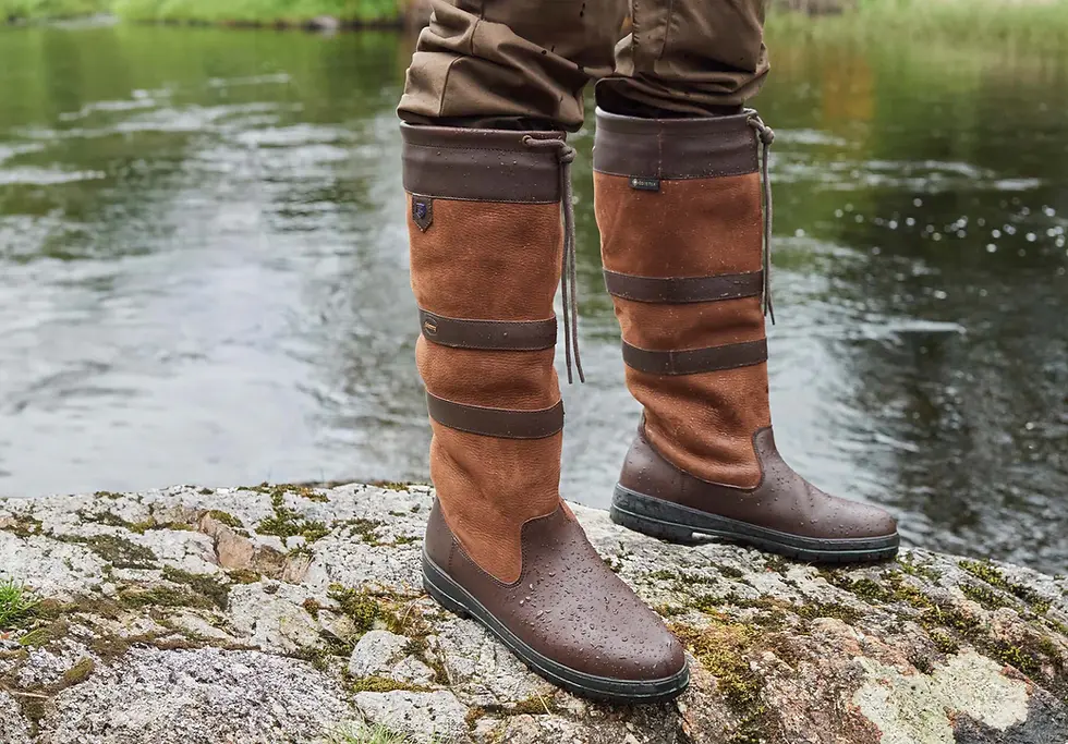 Thumbnail: Dubarry Galway Ladies Country Unisex Boots - Walnut