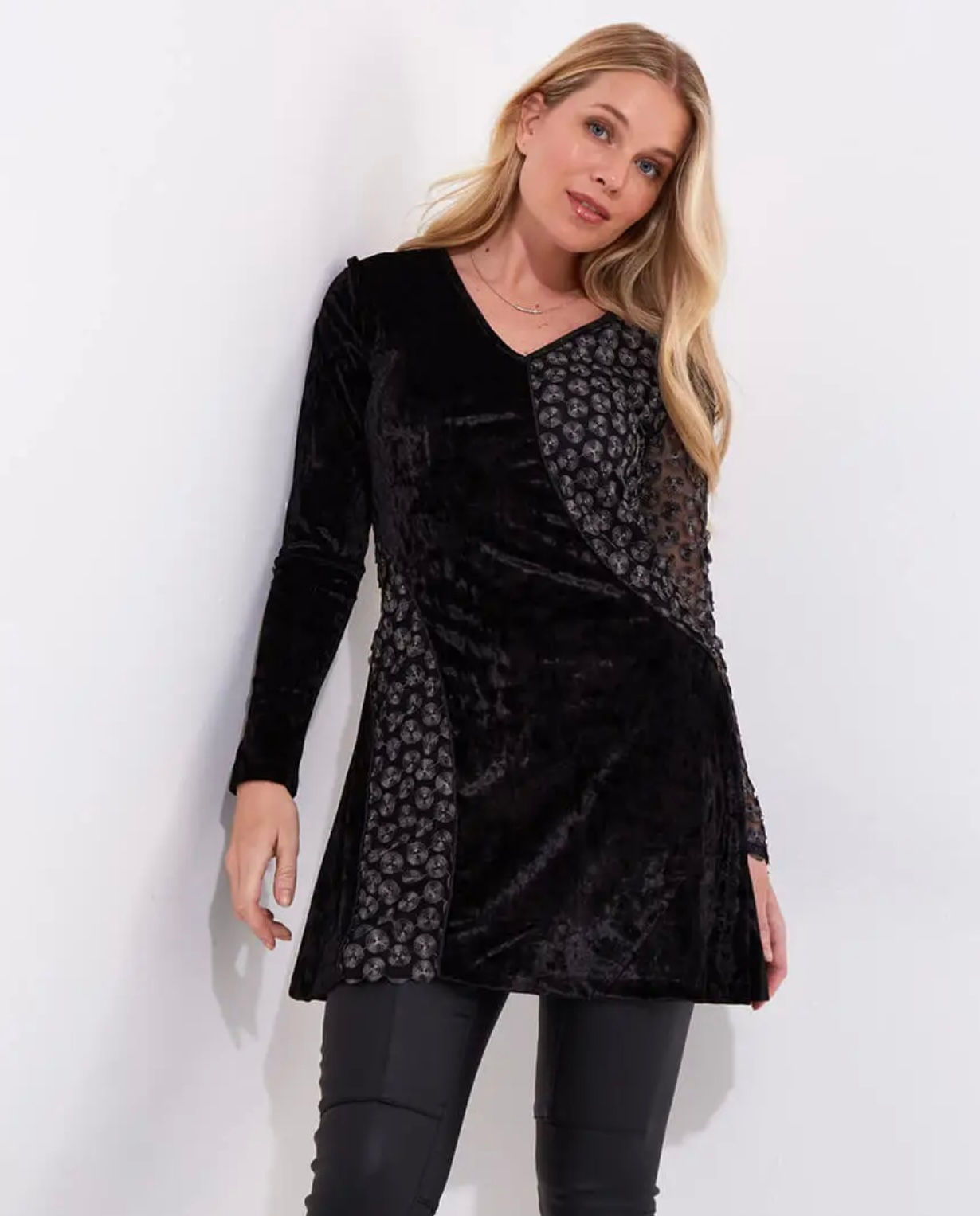 Joe Browns Intriguing Cutabout Jersey Tunic Black 