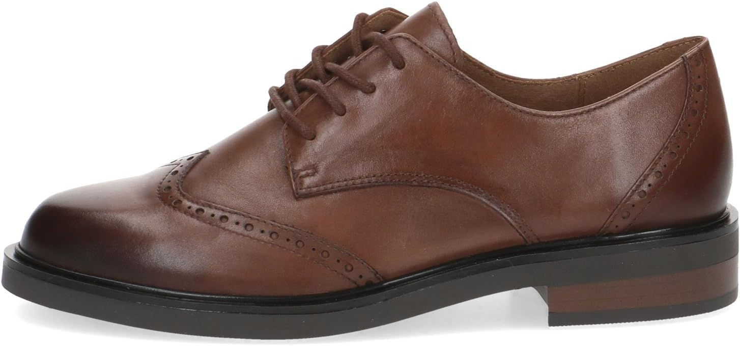 Caprice Ladies Brogues - Cognac Nappa