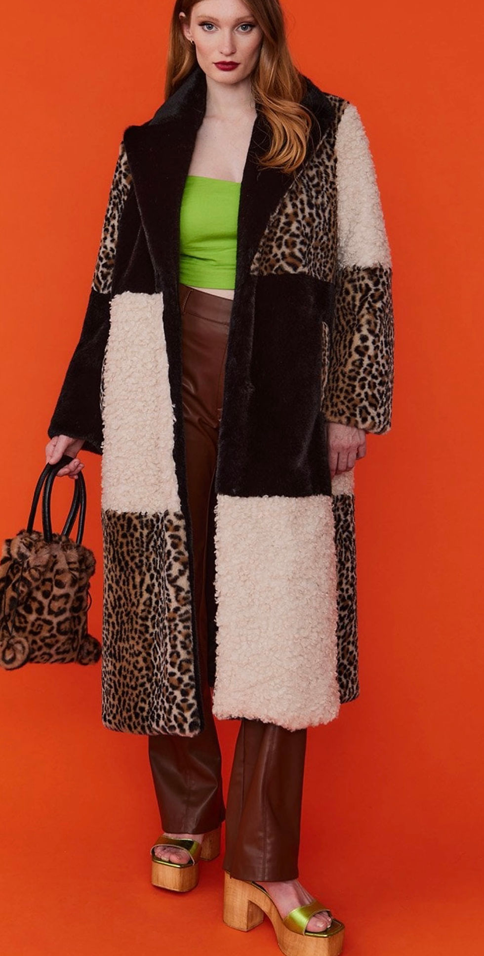 Thumbnail: Jayley Super Soft Faux Fur Coat