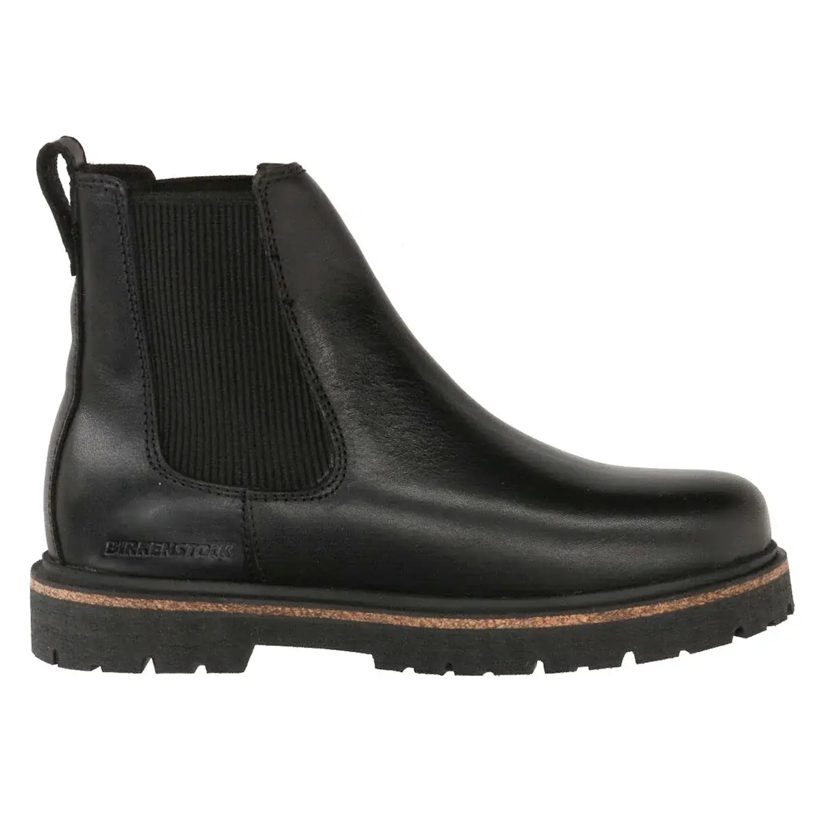 Birkenstock Highwood Slip On Mid Leather Men's Chelsea Black Boots