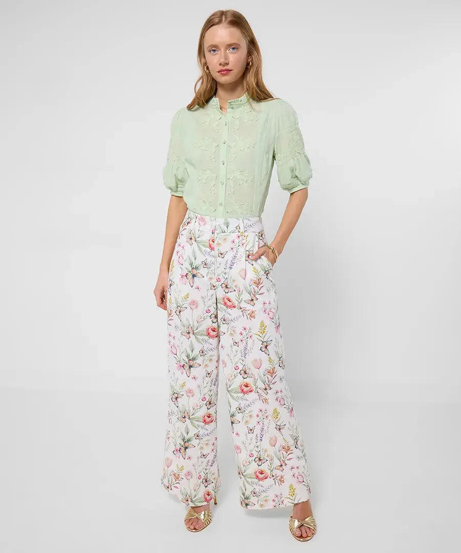 Thumbnail: Joe Browns Beautiful Butterfly Linen Blend Trousers