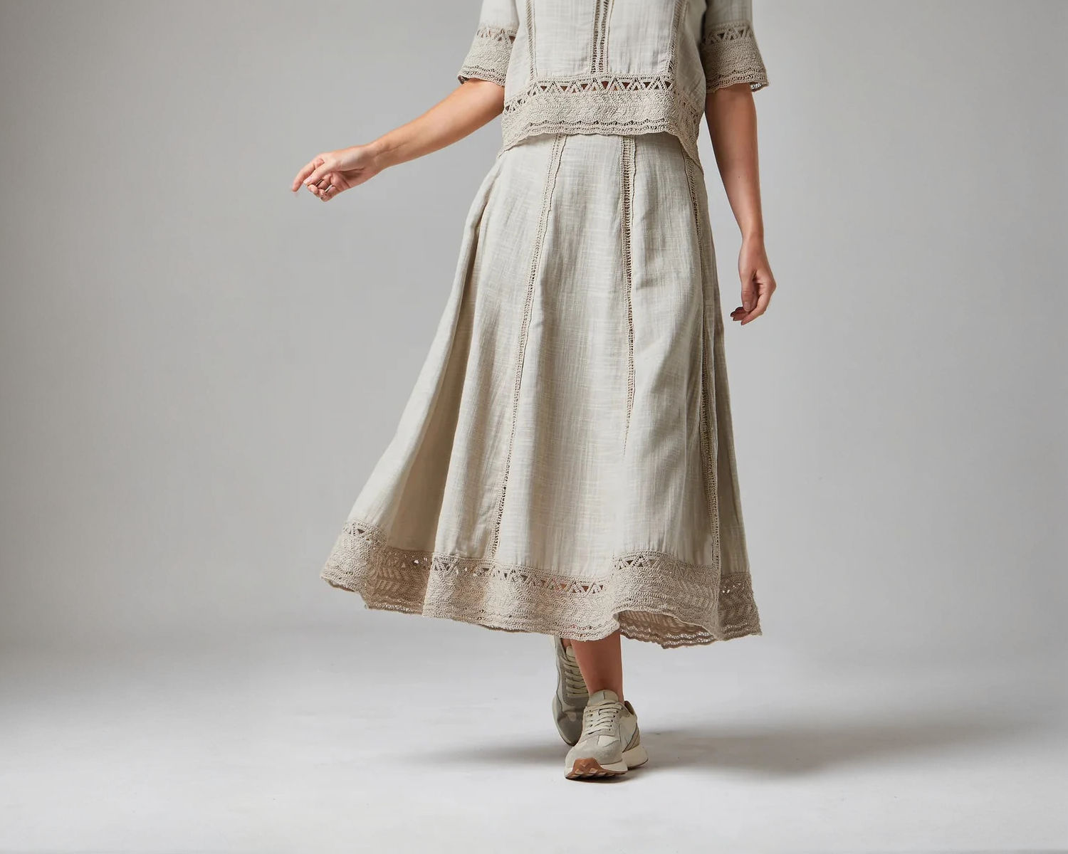 Alice Collins Francoise Skirt Pebble
