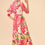 Thumbnail: Powder DelicateTropical Dress In Dark Rose