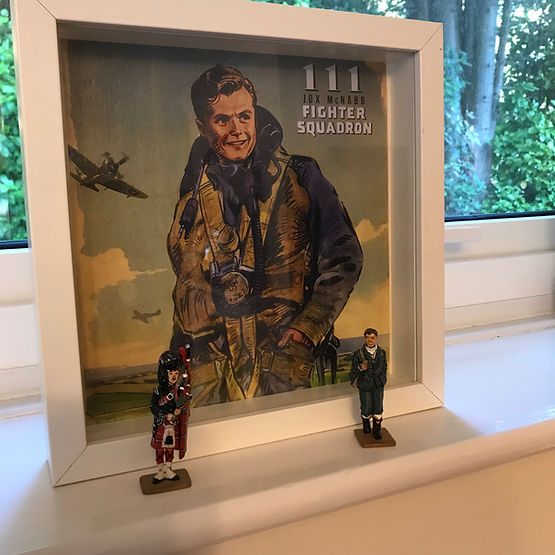 My daughter's interpretation of Jox McNabb in pride of place (with some little friends)