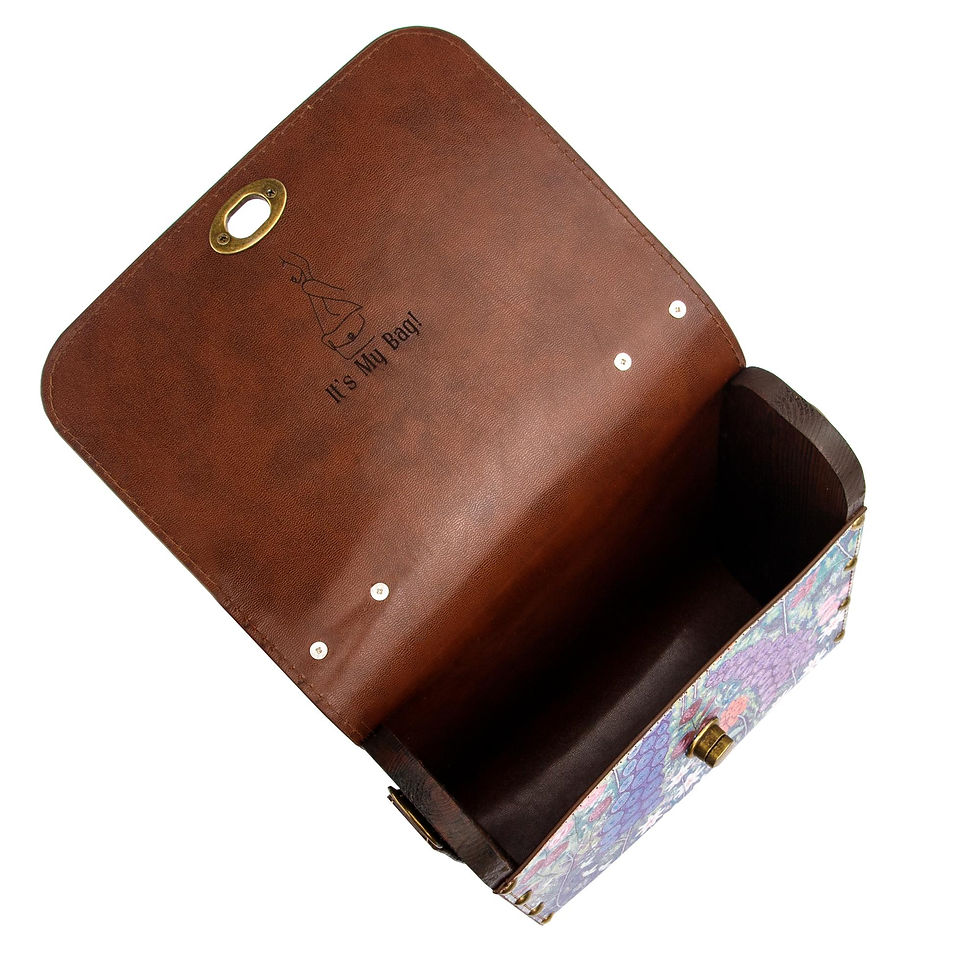 Thumbnail: Designer bag with a blooming summer print Fiori