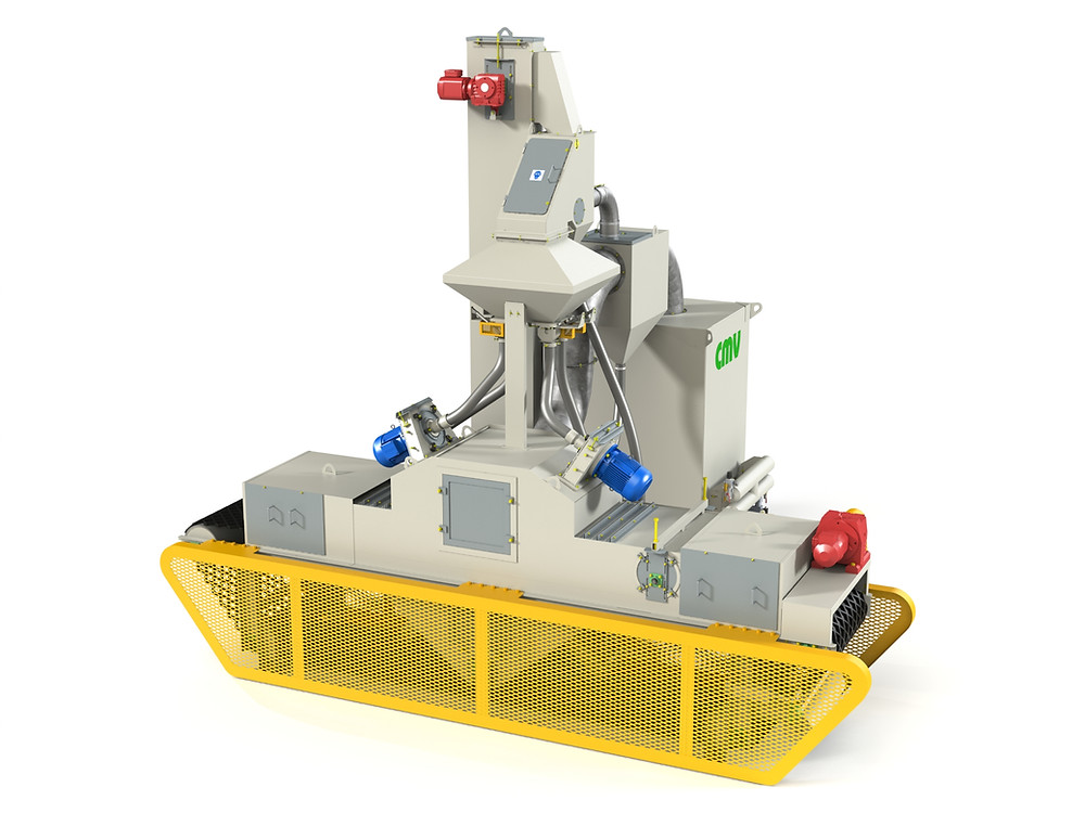 wire mesh shot blast machine