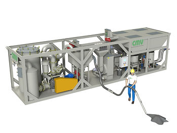 Skid mounted blasting combot