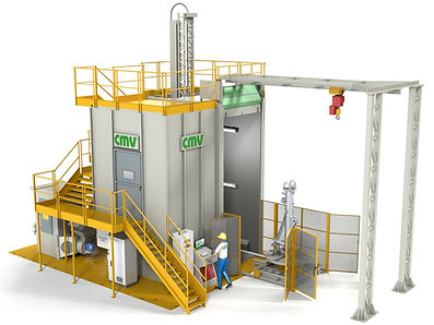 Automatic shot peening machine