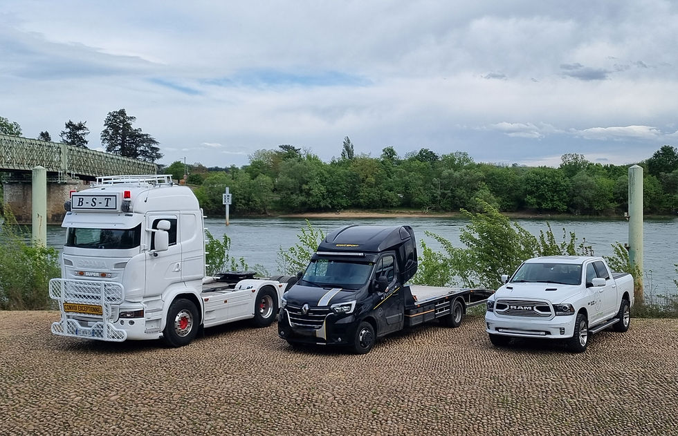 Les 3 véhicules de Broyer Solutions Transports