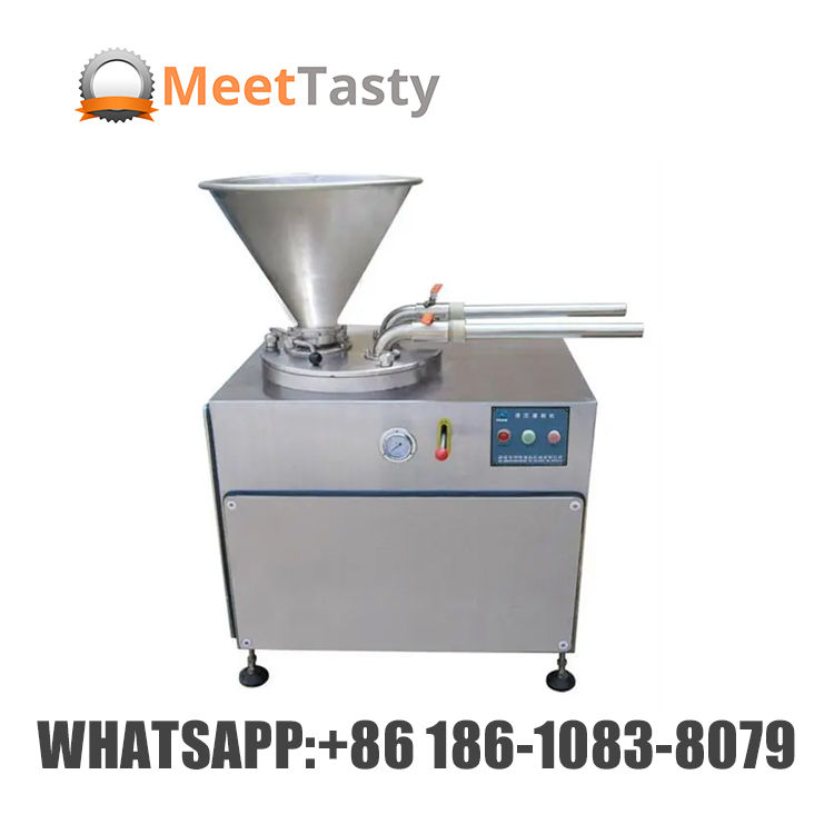 Thumbnail: Commercial Meat Mix Machine Sausage Mixer Hydraulic Bind Sausage Double Heads