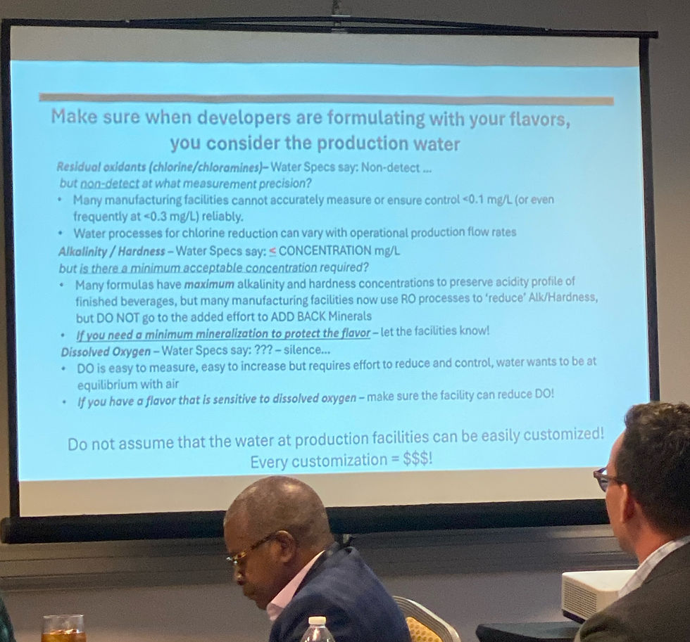 Presentation from Coca Cola on Water Quality and flavor at NAFFS The World’s Top Beverages 2026