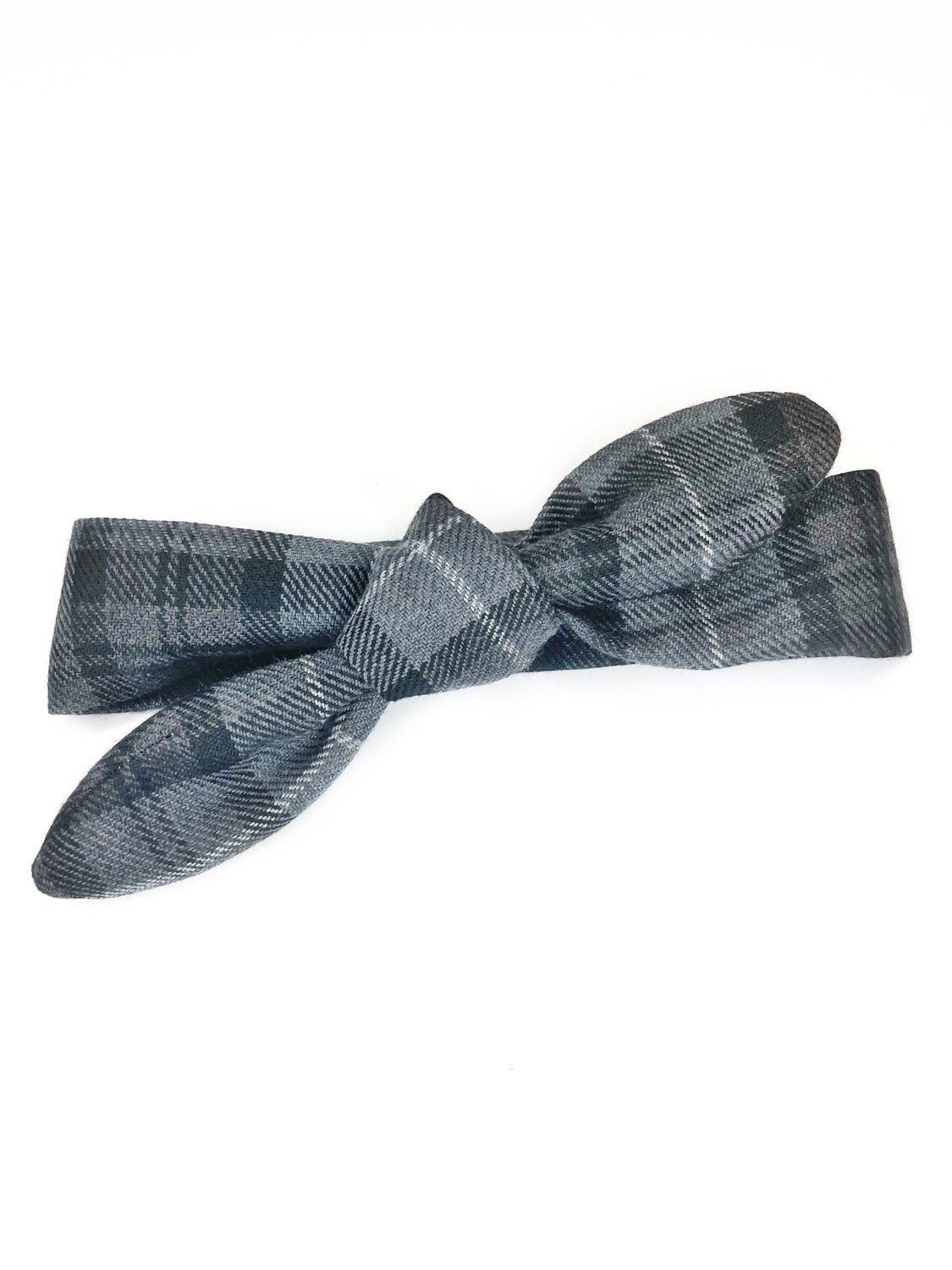 Grey Plaid Neckerchief