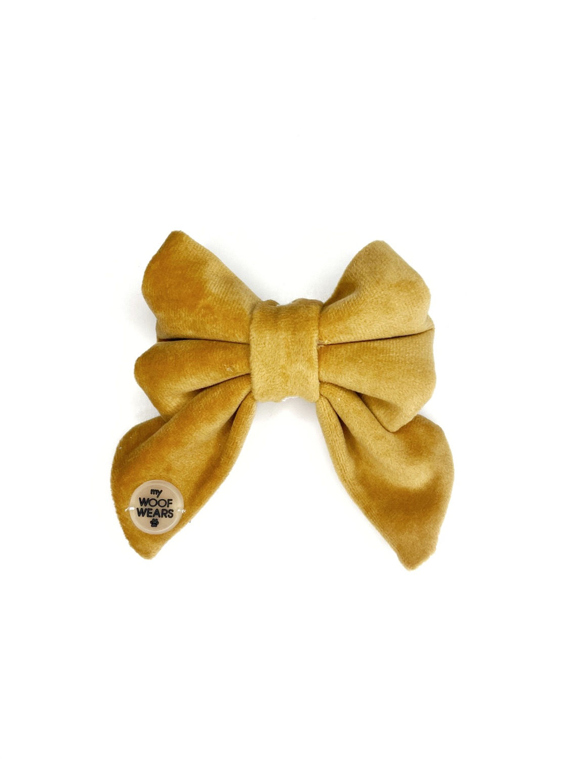 Mustard Velvet Sailor/Bow Tie