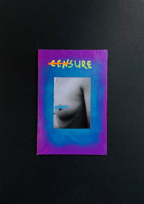 "SOCIETY 2" a mixed media artwork that challenges the very essence of societal norms and constructs. This masterpiece captures the spirit of a body unyielding to conventional expectations, a body that defies written rules of censure and revels in the liberating embrace of its own unique expression. This artwork invites you to explore the resilience of the human form when it is unburdened by the weight of societal restrictions. It is a vivid reminder of the beauty that emerges when individuals free themselves from the constraints of social norms, offering an inspiring vision of unrestrained, authentic freedom.