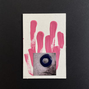 "STUCK" presents a poignant narrative of individuals caught within the confines of societal norms and constructs. In "STUCK", the striking circle surrounding the breast symbolizes the entrapment within society's norms, expectations, and image. However, just above this circle, a vibrant and unburdened space emerges - a light, festive realm free from preconceived social constructs. This artwork vividly conveys the feeling of being ensnared within society's dictates and the contrasting hope for a different, more liberated reality. "STUCK" serves as a compelling reminder that we are not defined by the restrictions placed upon us by society. It prompts reflection on the possibility of breaking free from these constraints, stepping into a brighter, more joyful space of self-expression and authenticity.