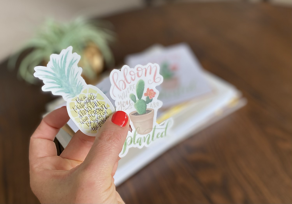 Thumbnail: Whimsical Watercolor | Cards + Stickers