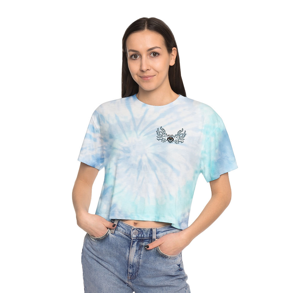 Thumbnail: High Vibrations - Women's Tie-Dye Crop Tee