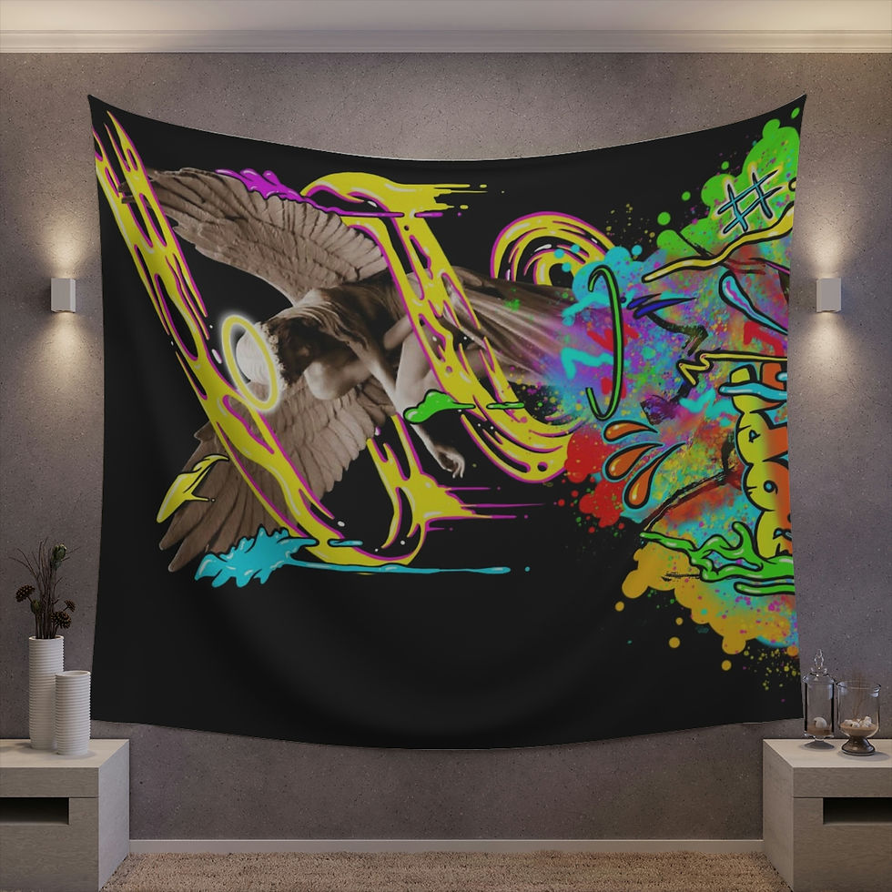 Thumbnail: Glued In Time - Printed Wall Tapestry