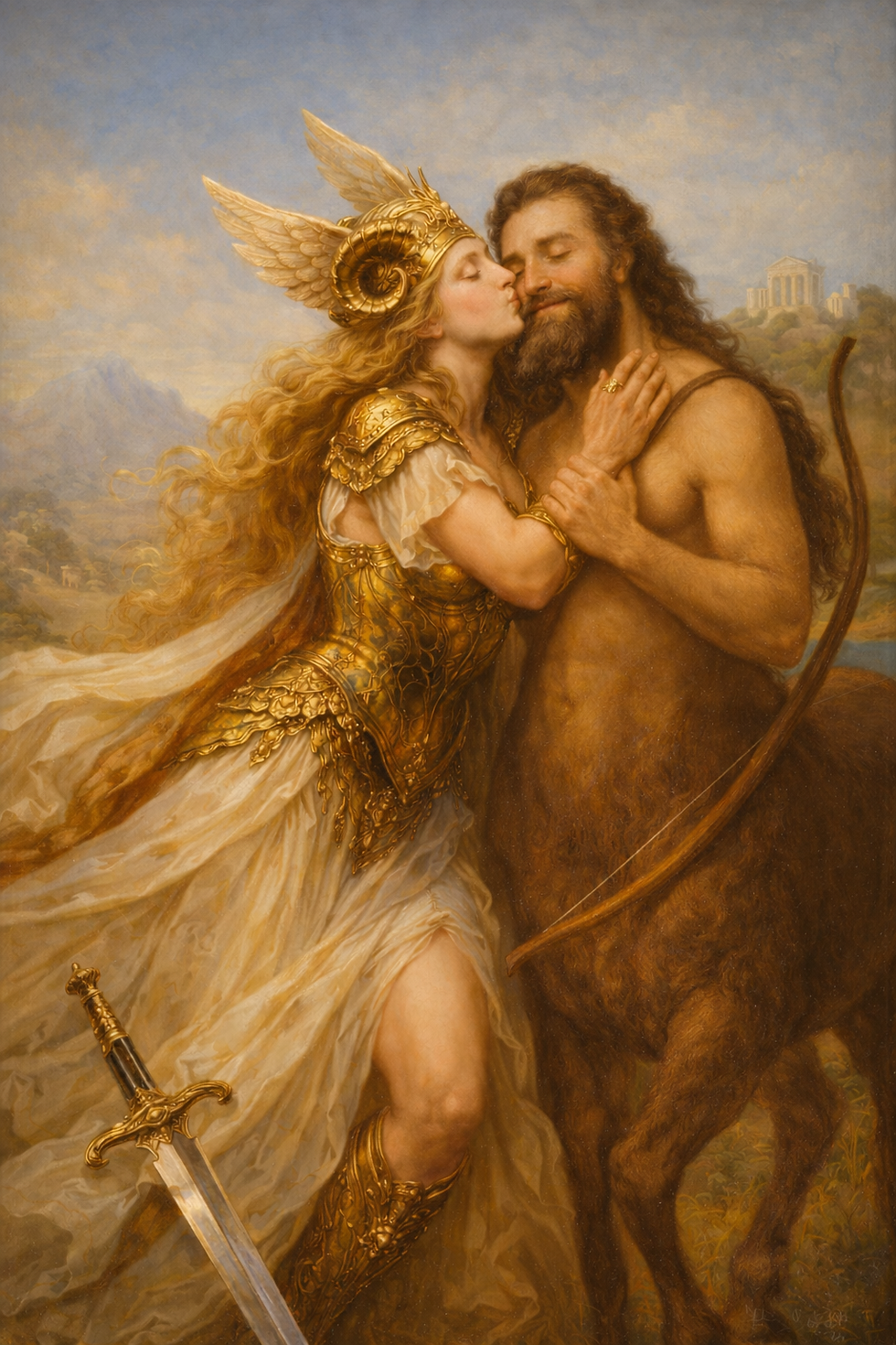 Venus lays down her armor and Chiron meets her with quiet grace, love becomes a space for healing. In their meeting, Venus softens into her own worth, and Chiron reminds that tenderness can live within what once hurt.