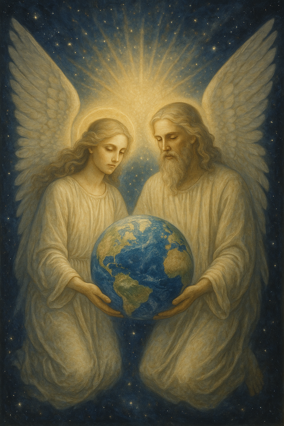 Angels reincarnated on Earth, a solemn reminder that even in the depths of sorrow, Divine light shall always find a way to shine.