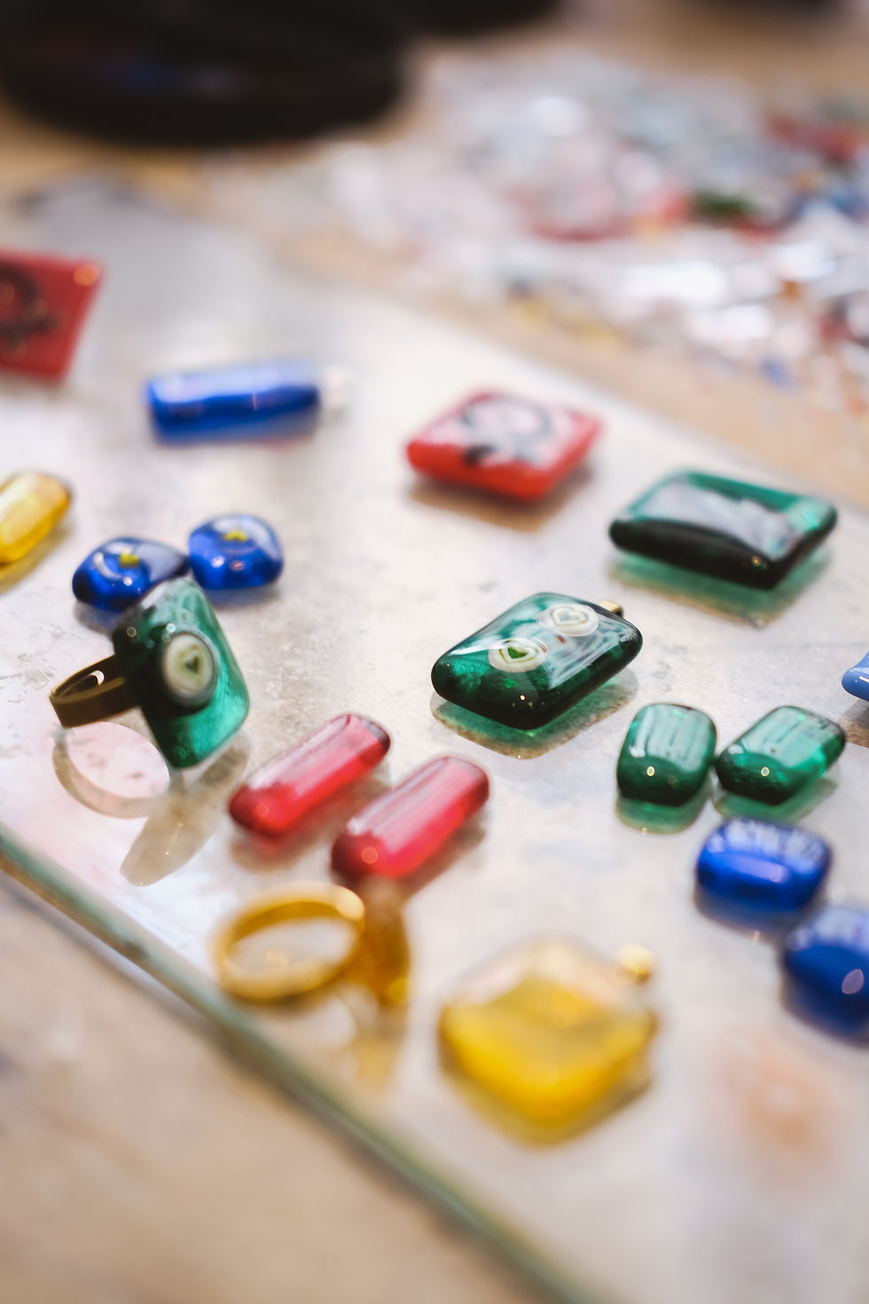 Atelier création de pièces en verre fusionné