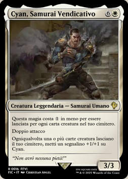 Cyan, Samurai Vendicativo