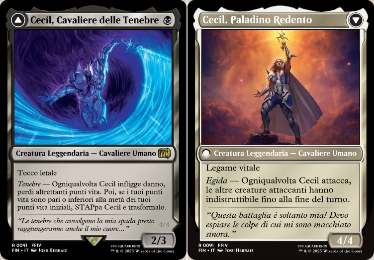 Cecil, Cavaliere delle Tenebre // Cecil, Paladino Redento