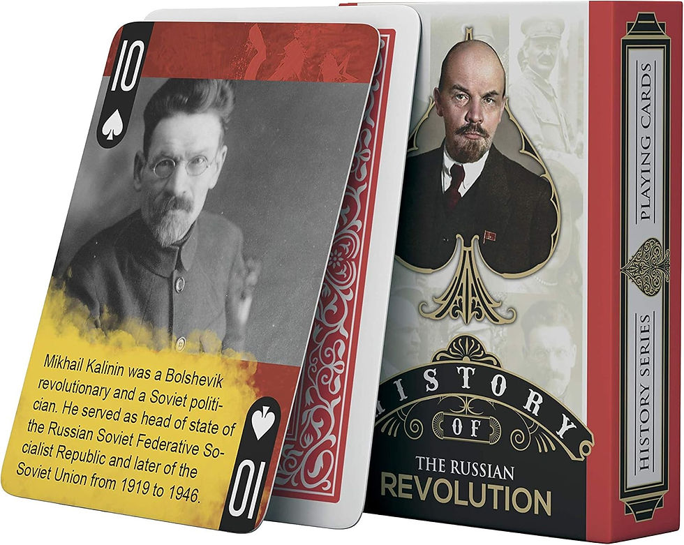History of The Russian Revolution Playing Cards