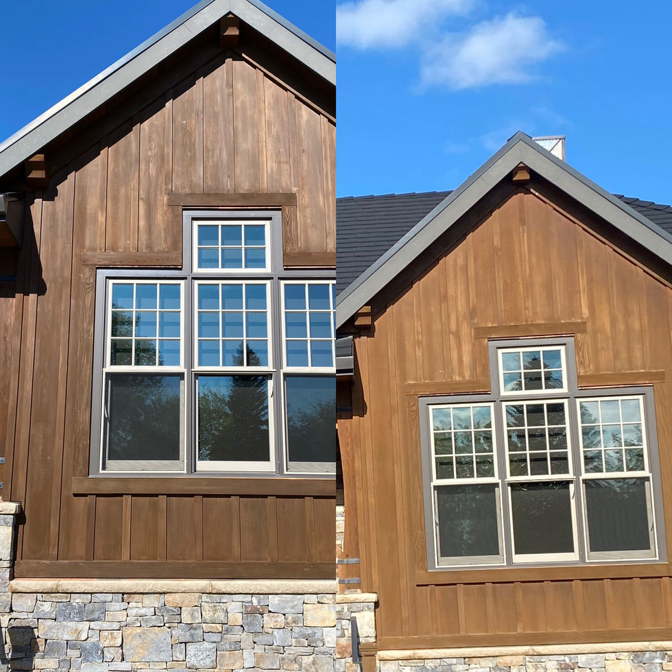 before and after staining job calgary