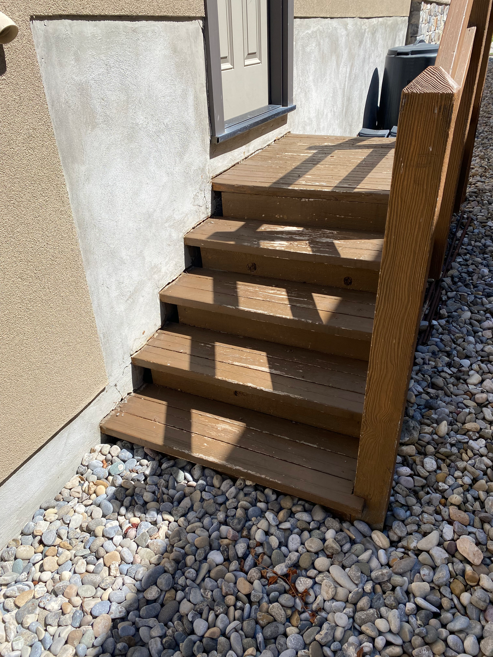 exterior steps staining calgary