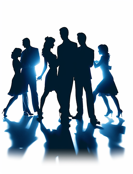 manuelvoss_A_silhouette_of_a_group_and_instructor_dance_lesso_1ada8e1b-00f0-4324-9231-3a9f