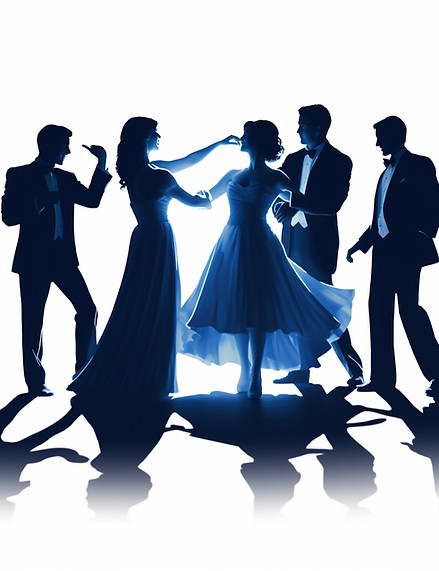 manuelvoss_A_silhouette_of_a_group_and_instructor_dance_lesso_1ada8e1b-00f0-4324-9231-3a9f