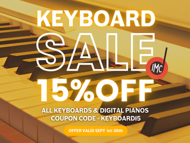 15% Off Keyboards & Digital Pianos