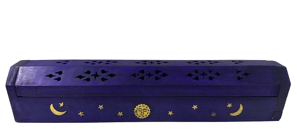 Thumbnail: Coffin Box for Incense: Purple