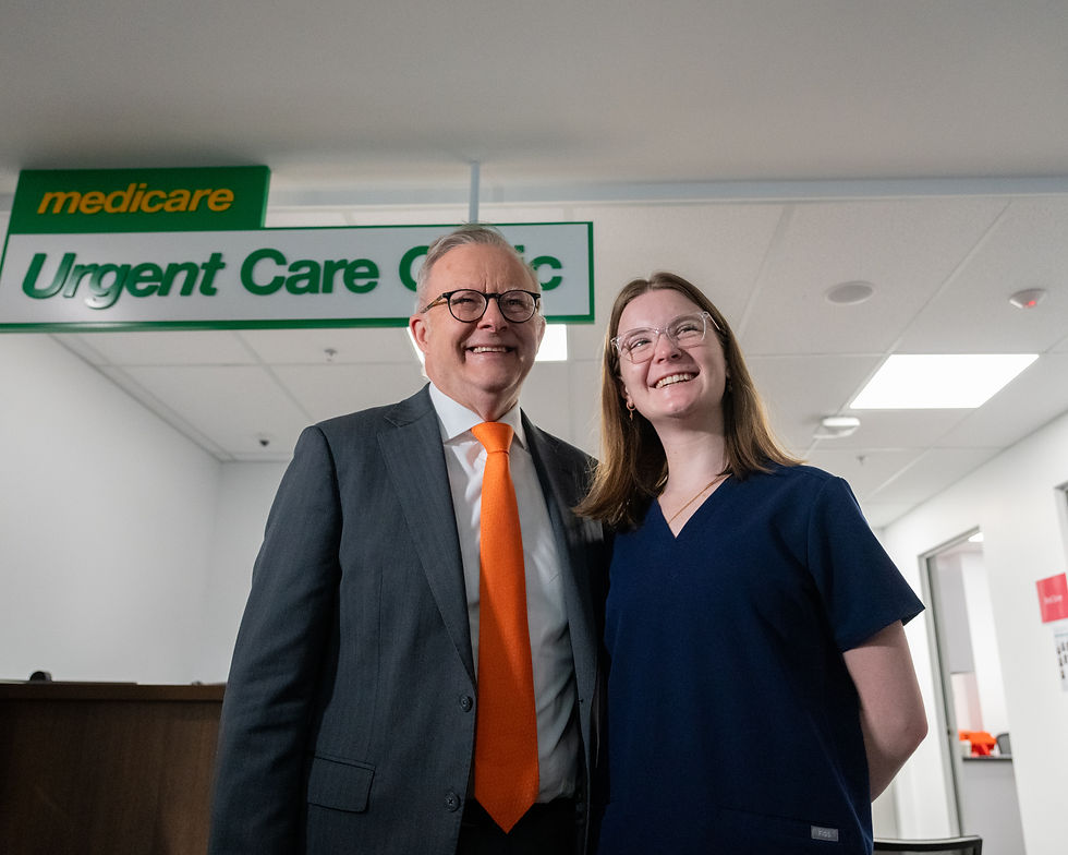 Anthony Albanese at Medicare Urgent Care Clinic