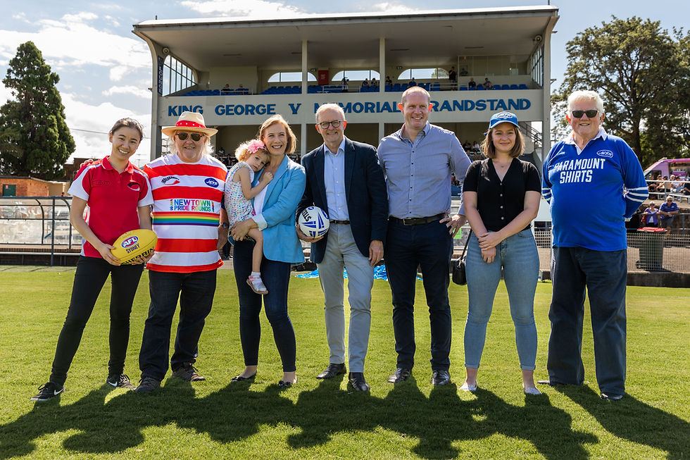 Anthony Albanese at Henson Park