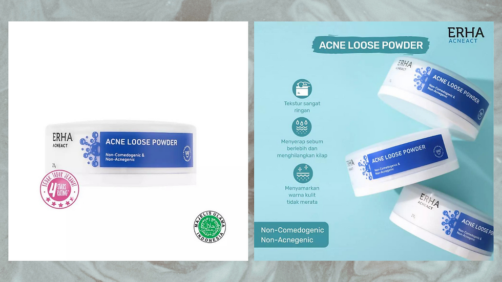 ERHA Acne Face Powder 21gr Solusi Obat Jerawat