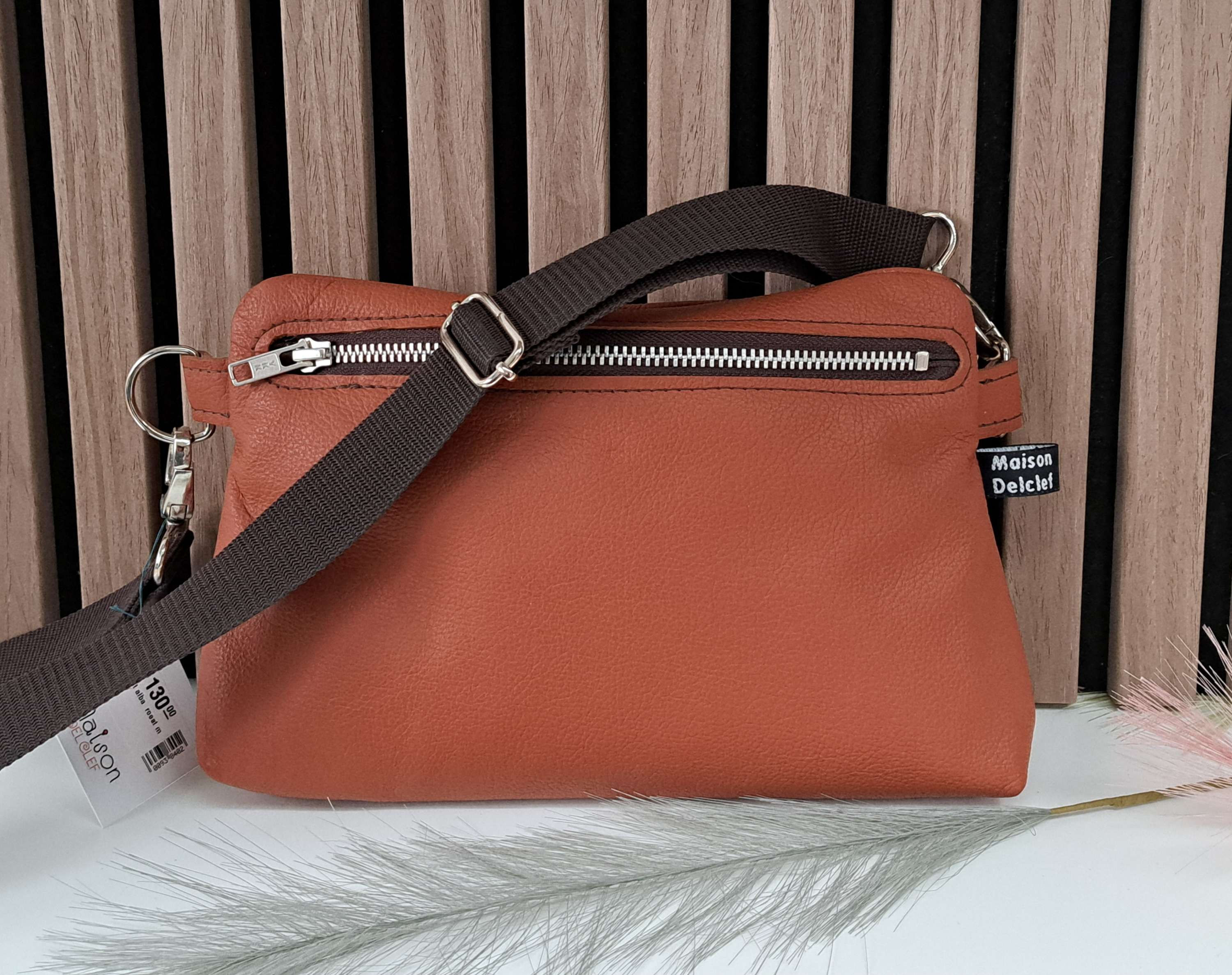 Kopie van ALBA - Heup/schouder: crossover tasje - RUSTY - L