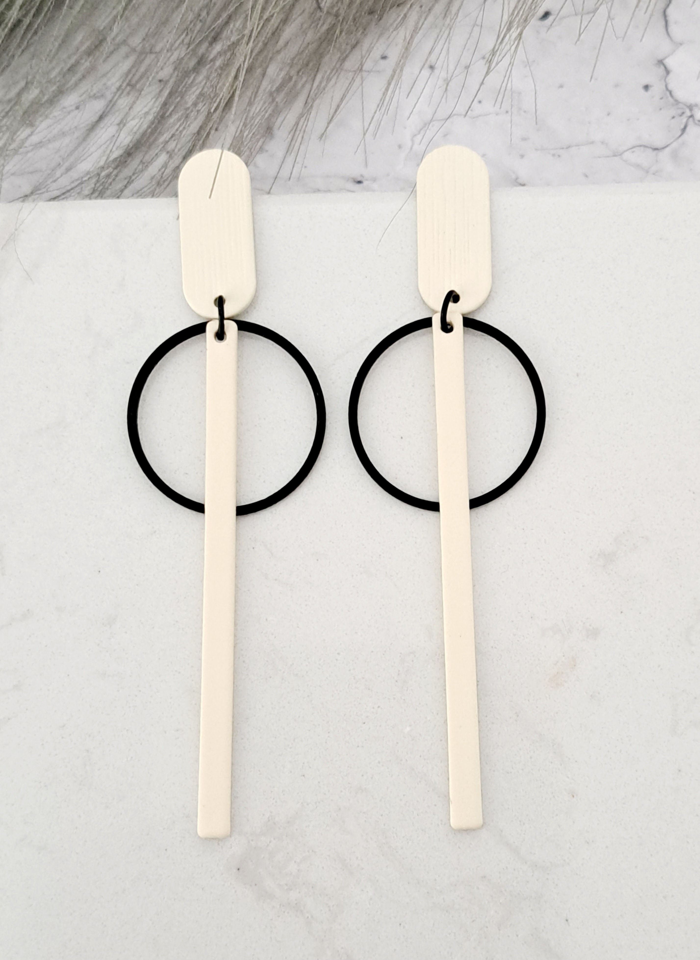 oorbellen - Black&White - Lara